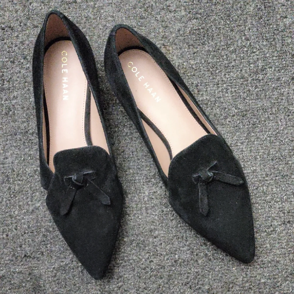 Cole Haan Women's Black Suede Flats